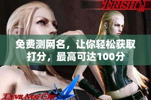 免费测网名，让你轻松获取打分，最高可达100分