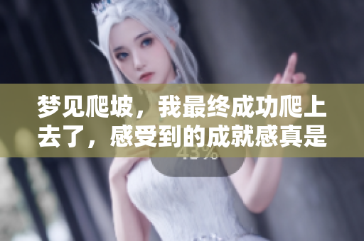 梦见爬坡，我最终成功爬上去了，感受到的成就感真是无法形容