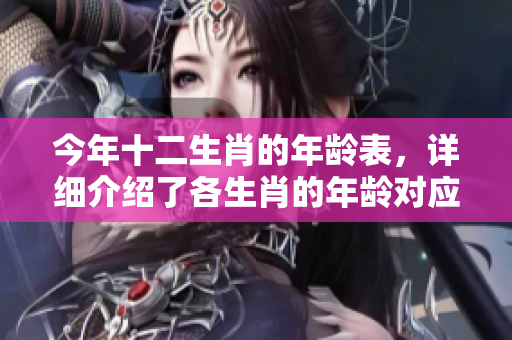 今年十二生肖的年龄表，详细介绍了各生肖的年龄对应情况