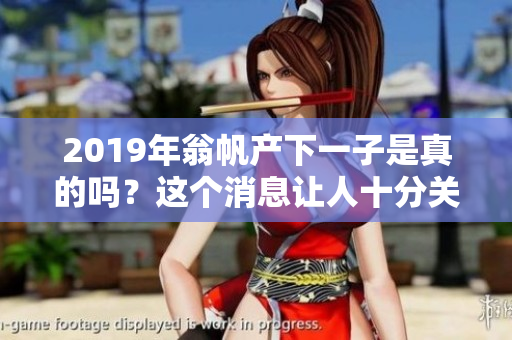 2019年翁帆产下一子是真的吗？这个消息让人十分关注和好奇