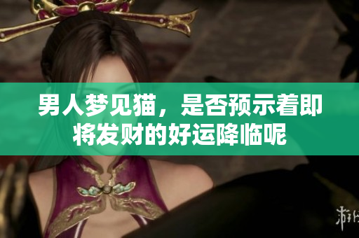 男人梦见猫，是否预示着即将发财的好运降临呢