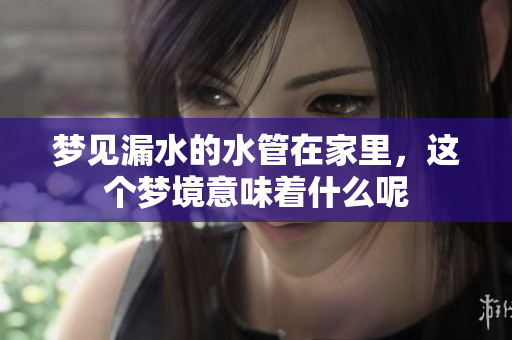 梦见漏水的水管在家里，这个梦境意味着什么呢