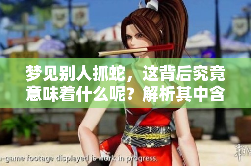梦见别人抓蛇，这背后究竟意味着什么呢？解析其中含义。