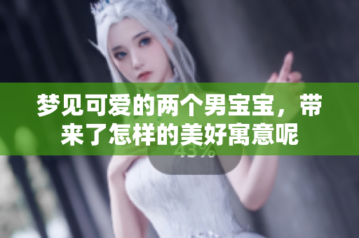 梦见可爱的两个男宝宝，带来了怎样的美好寓意呢