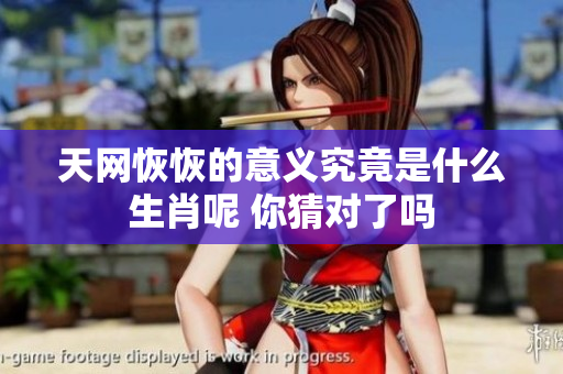 天网恢恢的意义究竟是什么生肖呢 你猜对了吗