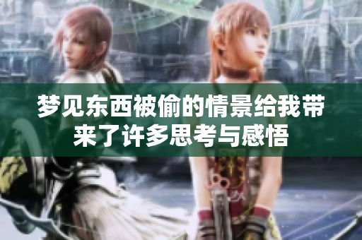 梦见东西被偷的情景给我带来了许多思考与感悟