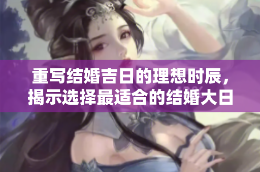 重写结婚吉日的理想时辰，揭示选择最适合的结婚大日子