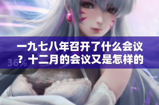 一九七八年召开了什么会议？十二月的会议又是怎样的重要事件呢