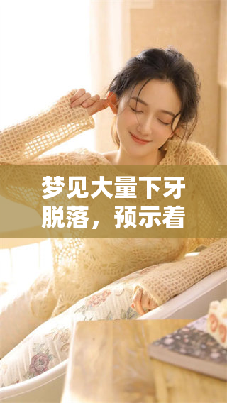 梦见大量下牙脱落，预示着什么呢？这背后藏着怎样的寓意？