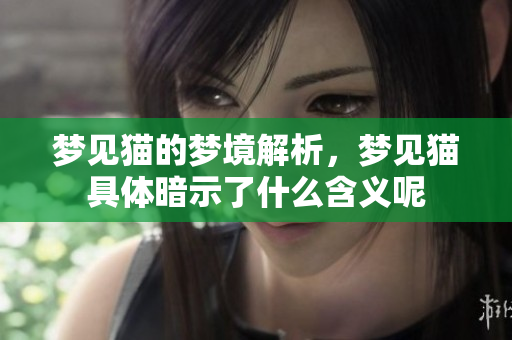 梦见猫的梦境解析，梦见猫具体暗示了什么含义呢