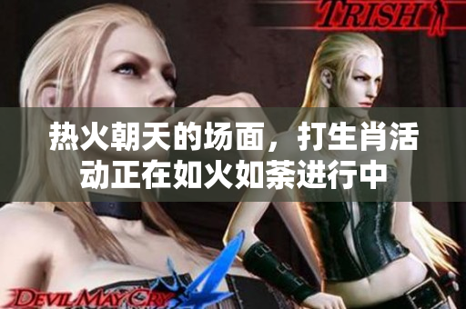 热火朝天的场面，打生肖活动正在如火如荼进行中