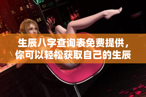 生辰八字查询表免费提供，你可以轻松获取自己的生辰八字信息